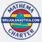 logo brujula nautica velero mathema